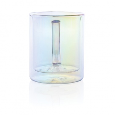 Logotrade promotional item picture of: Deluxe double wall electroplated glass mug