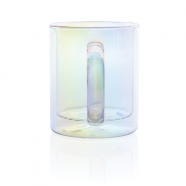 Logotrade promotional merchandise picture of: Deluxe double wall electroplated glass mug