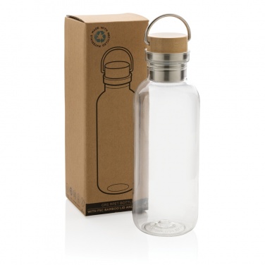 Logotrade promotional products photo of: RCS RPET bottle with bamboo lid and handle