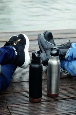 Logo trade promotional giveaways picture of: Cork leakproof vacuum flask