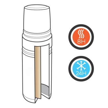 Logotrade business gift image of: Swiss Peak Elite 1L copper vacuum flask