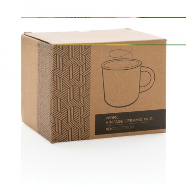 Logo trade promotional gifts picture of: Vintage ceramic mug 280ml