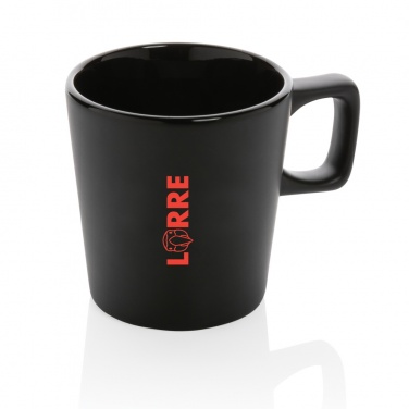 Logo trade promotional giveaways image of: Ceramic modern coffee mug 300ml