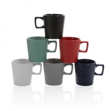 Logotrade promotional product picture of: Ceramic modern coffee mug 300ml