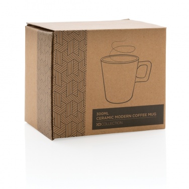 Logo trade promotional merchandise photo of: Ceramic modern coffee mug 300ml