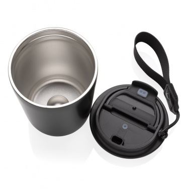 Logo trade business gifts image of: Cuppa RCS re-steel vacuum tumbler with lanyard