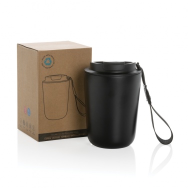 Logotrade advertising products photo of: Cuppa RCS re-steel vacuum tumbler with lanyard
