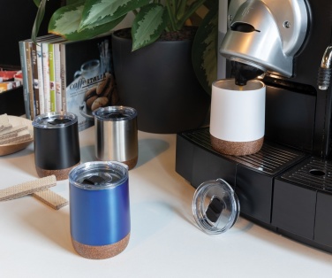 Logo trade promotional giveaway photo of: RCS Re-steel cork small vacuum coffee mug