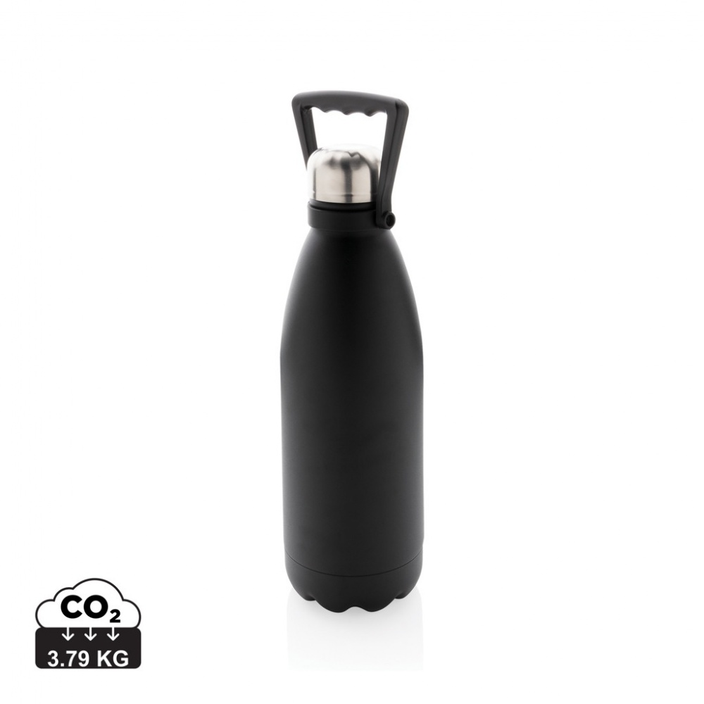 Logotrade promotional merchandise photo of: RCS Recycled stainless steel large vacuum bottle 1.5L