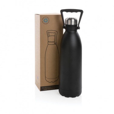 Logotrade advertising products photo of: RCS Recycled stainless steel large vacuum bottle 1.5L