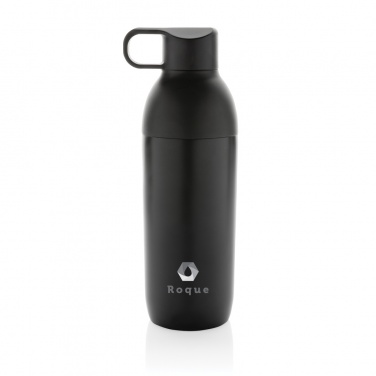 Logo trade promotional products image of: Flow RCS recycled stainless steel vacuum bottle