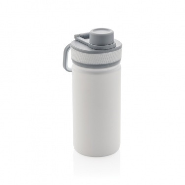Logo trade promotional gifts picture of: Vacuum stainless steel bottle with sports lid 550ml