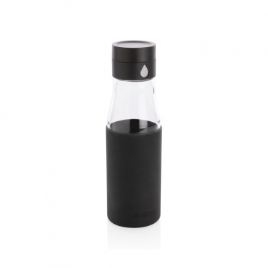 Logotrade promotional gift picture of: Ukiyo glass hydration tracking bottle with sleeve