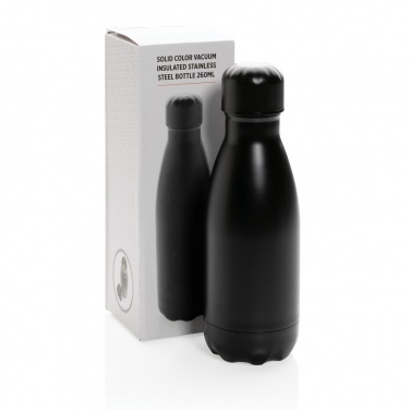 Logo trade corporate gift photo of: Solid colour vacuum stainless steel bottle 260ml