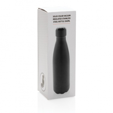 Logotrade promotional giveaway image of: Solid colour vacuum stainless steel bottle 260ml