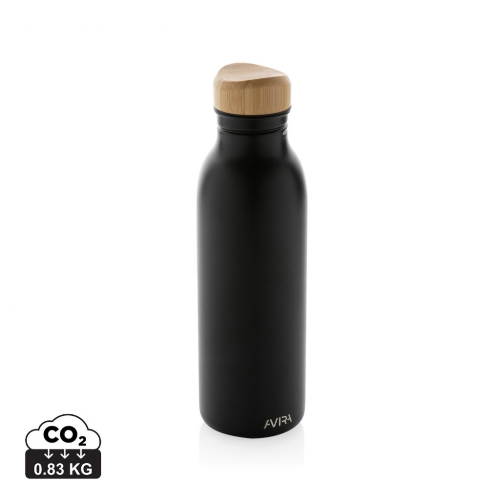 Logotrade promotional item image of: Avira Alcor RCS Re-steel single wall water bottle 600 ML