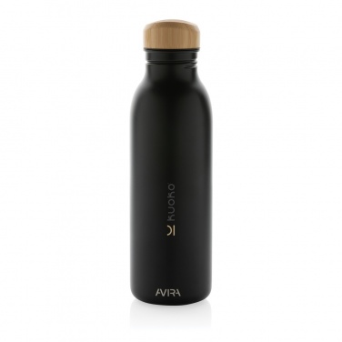 Logo trade promotional giveaways image of: Avira Alcor RCS Re-steel single wall water bottle 600 ML