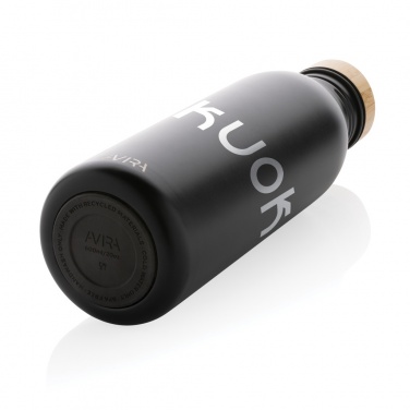 Logo trade promotional gifts picture of: Avira Alcor RCS Re-steel single wall water bottle 600 ML