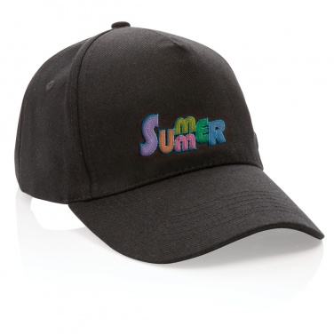 Logotrade promotional item image of: Impact 5panel 280gr Recycled cotton cap with AWARE™ tracer