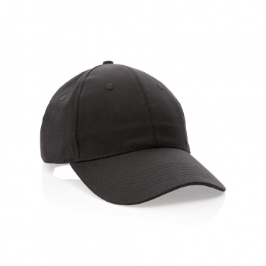 Logo trade promotional merchandise image of: Impact 6 panel 190gr Recycled cotton cap with AWARE™ tracer