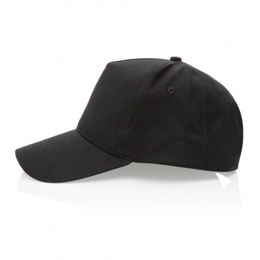Logotrade business gift image of: Impact 5 panel 190gr Recycled cotton cap with AWARE™ tracer