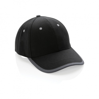 Logo trade promotional merchandise image of: Impact AWARE™ Brushed rcotton 6 panel contrast cap 280gr