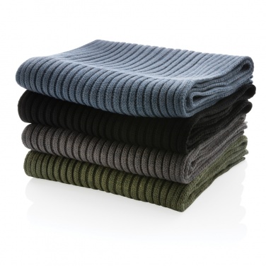 Logotrade advertising products photo of: Impact AWARE™ Polylana® knitted scarf 180 x 25cm