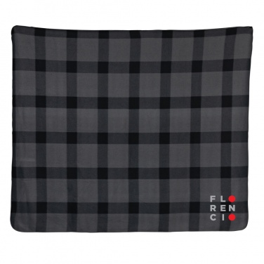 Logotrade corporate gift picture of: Soft plaid fleece blanket
