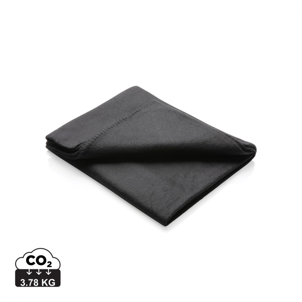 Logo trade advertising products image of: Fleece blanket in pouch