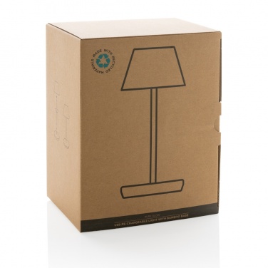 Logotrade advertising products photo of: Pure Glow RCS usb-rechargeable recycled plastic table lamp