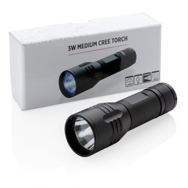 Logo trade promotional giveaways image of: 3W medium CREE torch