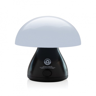 Logo trade promotional product photo of: Luming RCS recycled plastic USB re-chargeable table lamp