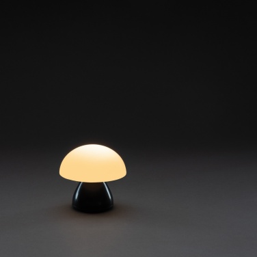 Logo trade business gifts image of: Luming RCS recycled plastic USB re-chargeable table lamp