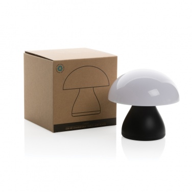 Logotrade corporate gift image of: Luming RCS recycled plastic USB re-chargeable table lamp