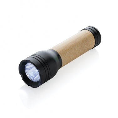 Logo trade promotional merchandise picture of: Lucid 1W RCS certified recycled plastic & bamboo torch