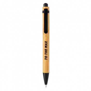 Logo trade corporate gifts image of: Bamboo pen