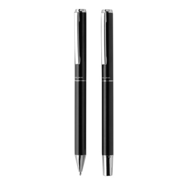 Logotrade advertising products photo of: Swiss Peak Cedar RCS certified recycled aluminum pen set