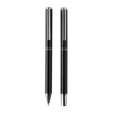 Logo trade promotional gift photo of: Swiss Peak Cedar RCS certified recycled aluminum pen set