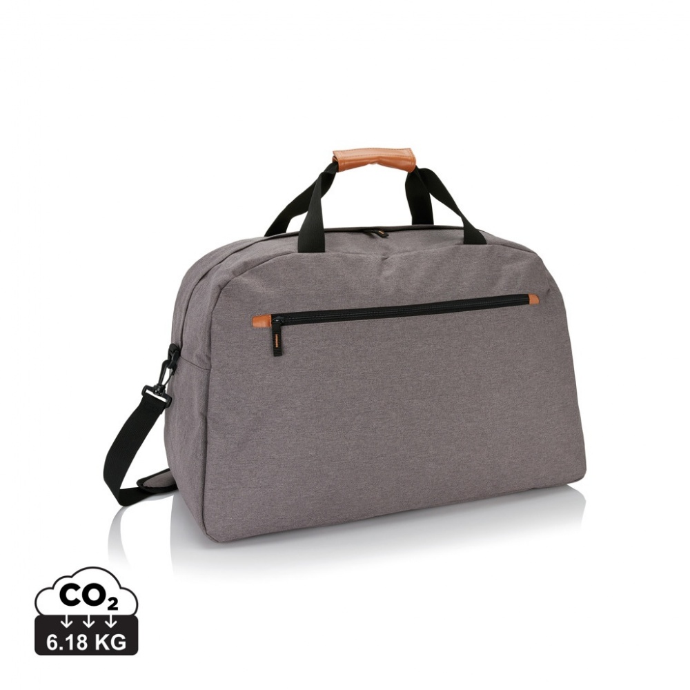 Logo trade promotional gifts image of: Fashion duo tone travel bag