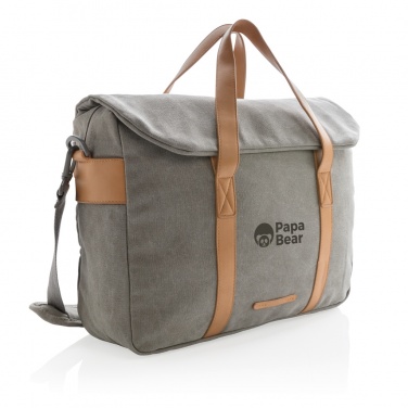 Logo trade business gift photo of: Canvas laptop bag PVC free
