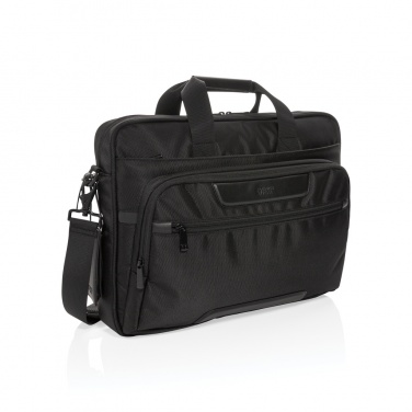 Logo trade corporate gifts picture of: Swiss Peak RPET Voyager RFID 15.6" laptop bag