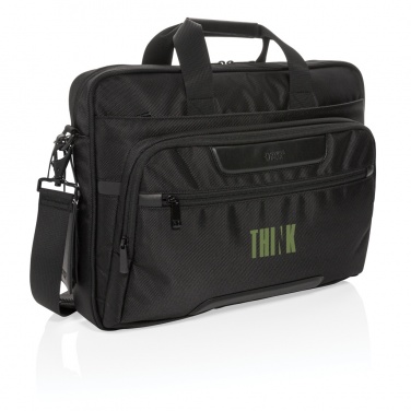 Logotrade promotional products photo of: Swiss Peak RPET Voyager RFID 15.6" laptop bag