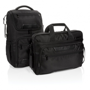 Logo trade promotional gifts picture of: Swiss Peak RPET Voyager RFID 15.6" laptop bag