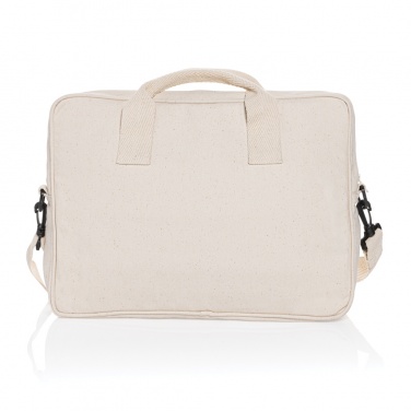 Logo trade promotional items image of: Laluka AWARE™ recycled cotton 15.4 inch laptop bag