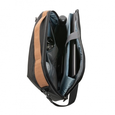 Logo trade promotional giveaways image of: Impact AWARE™ 300D two tone deluxe 15.6" laptop bag
