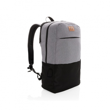 Logotrade corporate gift image of: Modern 15.6" USB & RFID laptop backpack PVC free
