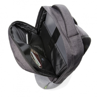 Logo trade promotional merchandise photo of: Duo colour RPET 15.6" RFID laptop backpack PVC free