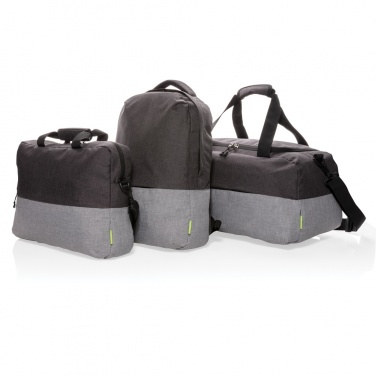 Logotrade advertising products photo of: Duo colour RPET 15.6" RFID laptop backpack PVC free