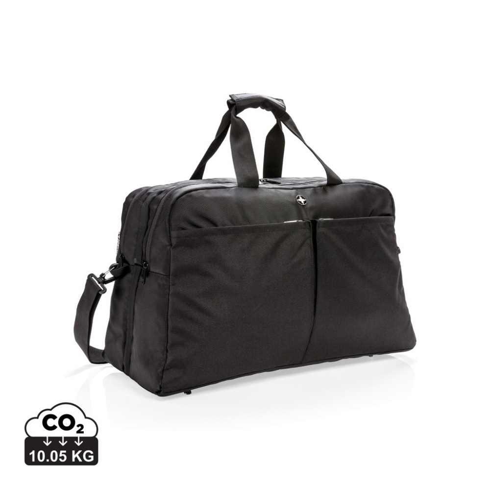 Logo trade advertising products picture of: Swiss Peak RFID duffle with suitcase opening