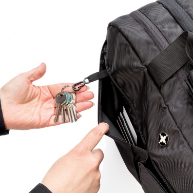 Logo trade corporate gifts picture of: Swiss Peak RFID duffle with suitcase opening